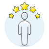 Avatar Neutral Star Illustration from UX Colors Set