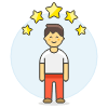 Avatar Star 5 Illustration from UX Colors Set