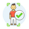 Avatar Check 2 3 Illustration from UX Colors Set