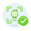 Avatar Green Check 1 3 Illustration from UX Colors Set