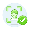 Avatar Green Check 1 4 Illustration from UX Colors Set