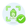 Avatar Green Check 1 5 Illustration from UX Colors Set