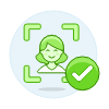 Avatar Green Check 1 6 Illustration from UX Colors Set