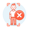 Avatar Red Remove 2 3 Illustration from UX Colors Set