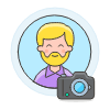 Photographer 1 Illustration from UX Colors Set