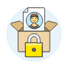Document Box Lock 1 Illustration from UX Colors Set