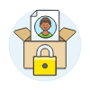 Document Box Lock 3 Illustration from UX Colors Set | Free Download as SVG Vector and Transparent PNG | Streamline illustrations