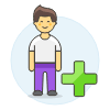 Avatar Add 1 5 Illustration from UX Colors Set