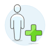 Avatar Neutral Add 1 Illustration from UX Colors Set