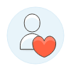 Avatar Neutral Heart illustration - Free transparent PNG, SVG. No sign up needed.