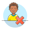 Avatar Remove 2 3 Illustration from UX Colors Set