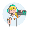 Player Fighting 10 Illustration from UX Colors Set