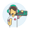 Player Fighting 11 Illustration from UX Colors Set