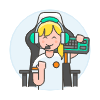Player Fighting 4 Illustration from UX Colors Set