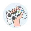 Player Gamepad 1 Illustration from UX Colors Set