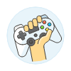 Player Gamepad 3 Illustration from UX Colors Set