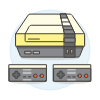 Game Consoles 1 Illustration from UX Colors Set