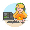 Playing Game 2 Illustration from UX Colors Set