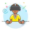 Playing VR 2 illustration - Free transparent PNG, SVG. No sign up needed.