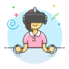 Playing VR 6 Illustration from UX Colors Set