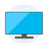 Television Modern Widescreen Illustration from UX Colors Set