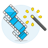 Video Editing 1 Illustration from UX Colors Set