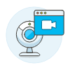 Webcam Streming 1 Illustration from UX Colors Set