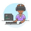 Vr Computer 2 Illustration from UX Colors Set