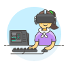 Vr Computer 6 Illustration from UX Colors Set