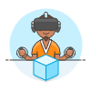 Vr Modelling 1 2 Illustration from UX Colors Set