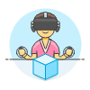 Vr Modelling 1 3 Illustration from UX Colors Set