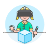 Vr Modelling 4 4 Illustration from UX Colors Set | Free Download as SVG Vector and Transparent PNG | Streamline illustrations