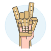 Robotic Hand Prototype 1 Illustration from UX Colors Set