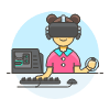 Vr Gaming 1 6 Illustration from UX Colors Set