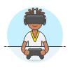 Vr Gaming 2 2 Illustration from UX Colors Set