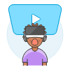Vr Presentation 2 Illustration from UX Colors Set