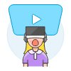 Vr Presentation 4 Illustration from UX Colors Set