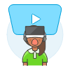 Vr Presentation 5 Illustration from UX Colors Set