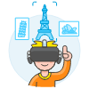 Vr Destination 1 Illustration from UX Colors Set