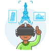 Vr Destination 2 Illustration from UX Colors Set