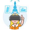 Vr Destination 4 Illustration from UX Colors Set