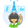 Vr Destination 6 Illustration from UX Colors Set