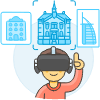 Vr Pick Hotel 3 Illustration from UX Colors Set