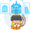 Vr Pick Hotel 4 Illustration from UX Colors Set