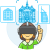 Vr Pick Hotel 6 Illustration from UX Colors Set