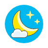 Night Moon illustration - Free transparent PNG, SVG. No sign up needed.