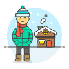 Winter House 5 Illustration from UX Colors Set