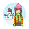 Winter Snowman 6 Illustration from UX Colors Set