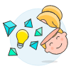 Creative Brain 4 Illustration from UX Colors Set