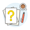 Documents Question illustration - Free transparent PNG, SVG. No sign up needed.